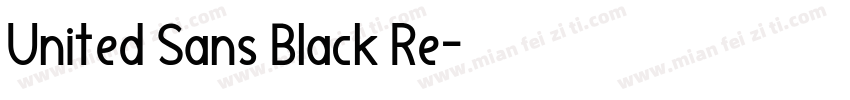 United Sans Black Re字体转换
